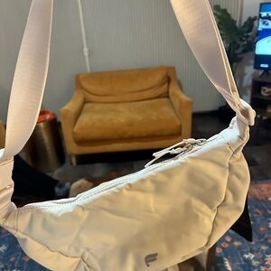 Fabletics THE vault Light Cream Crossbody Sling Bag - BNWT